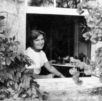 Myrtle at the Yeats Room window circa 1970's (1)