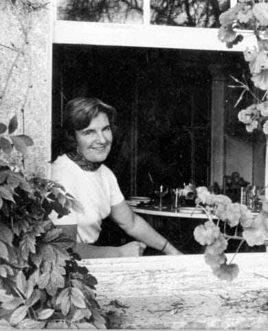 Myrtle at the Yeats Room window circa 1970's (1)